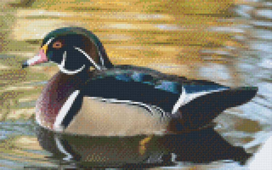 Duck Eight [8] Baseplate PixelHobby Mini-mosaic Art Kit image 0